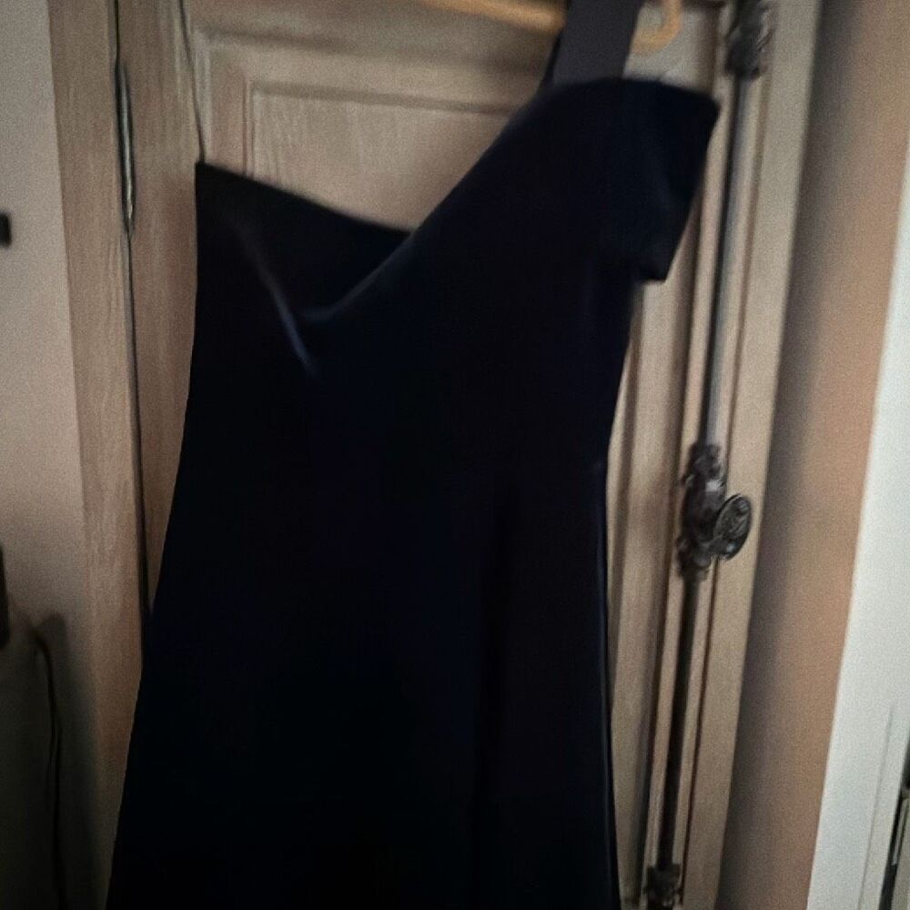 Sandro Velvet Dress Navy size 3 - Picture 10 of 11